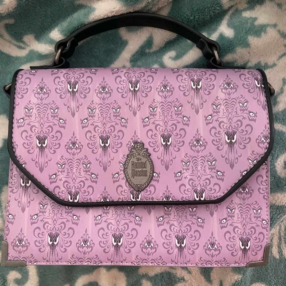 Disney Loungefly Haunted Mansion Wallpaper Crossbody Bag Purse